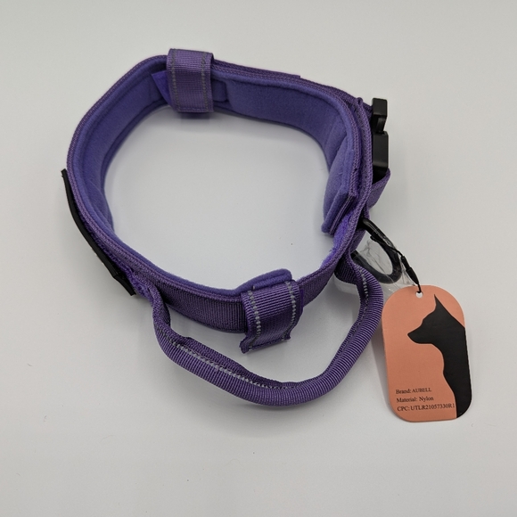 Large purple tactical dog collar - Picture 2 of 6